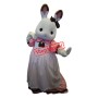 White Deluxe Rabbit Mascot Costume