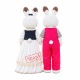 Deluxe White Bunny Couple Mascot Costume Deluxe White Bunny Couple Mascot Costume