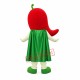 Chili Superman Mascot Costume Chili Superman Mascot Costume