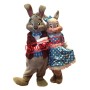 Mayor Clayton & Ms. Berry Rabbit Mascot Costume