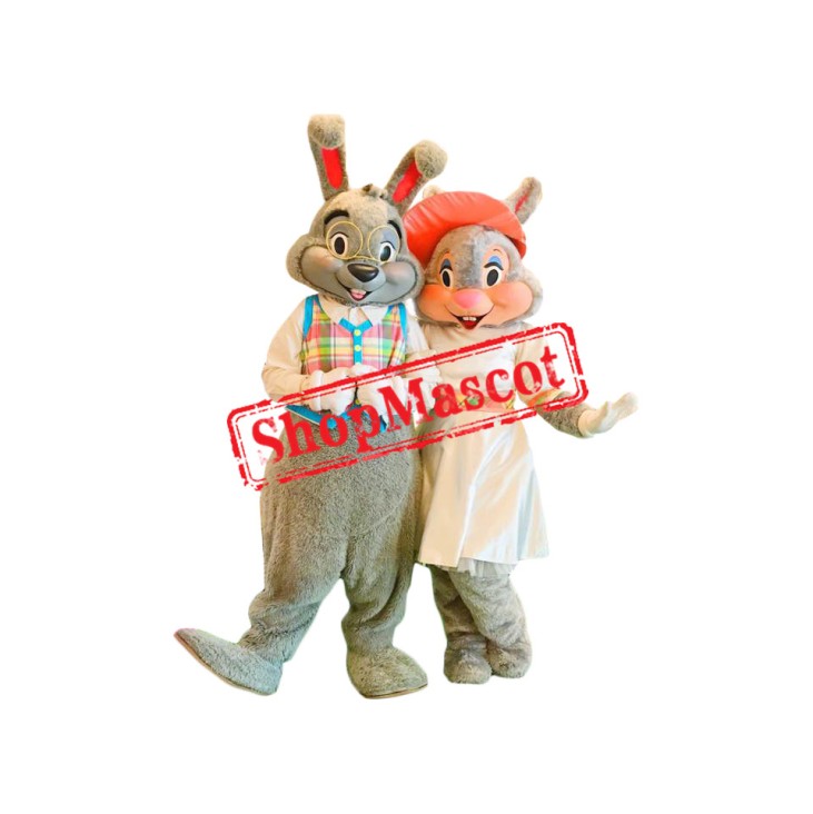 Mayor Clayton & Ms. Merry Easter Bunny Mascot Costume