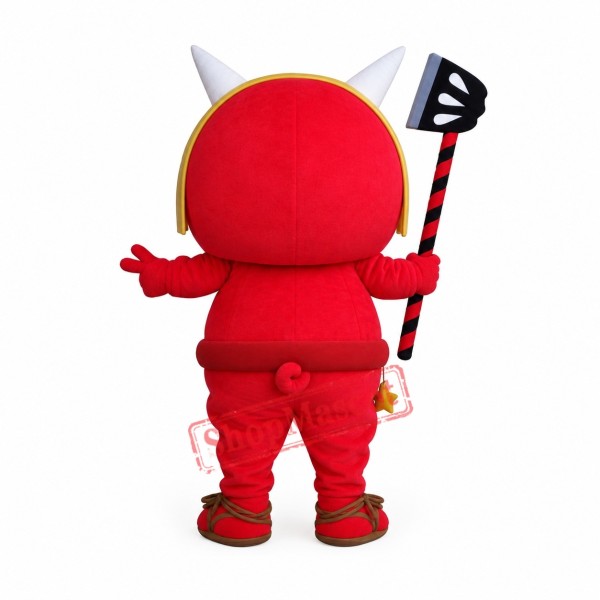 Red Little Devil Mascot Costume Red Little Devil Mascot Costume
