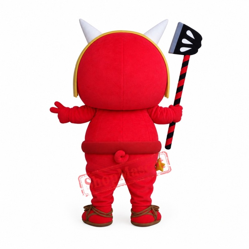 Red Little Devil Mascot Costume Red Little Devil Mascot Costume