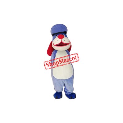 Casual Police Dog Mascot Costume Casual Police Dog Mascot Costume