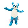 Happy Blue Panda Mascot Costume