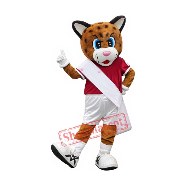 Leopard Boy Mascot Costume Leopard Boy Mascot Costume