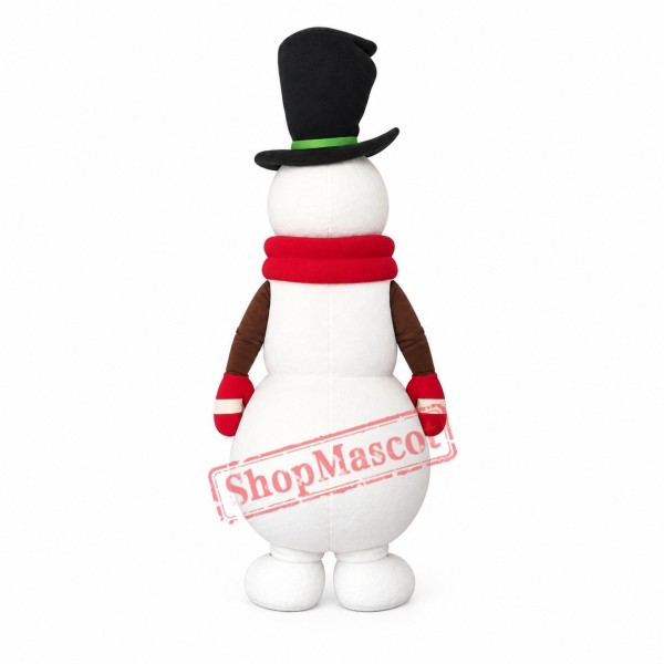 Superb Friendly Snowman Mascot Costume