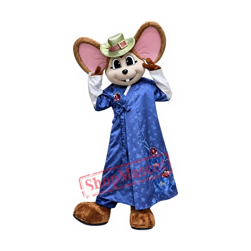 Friendly Lightweight Mouse Mascot Costume