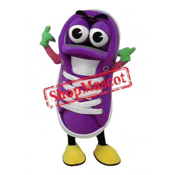 Purple Sneaker Mascot Costume