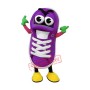 Purple Sneaker Mascot Costume
