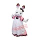 Lovely Lightweight White Rabbit Mascot Costume With Dress Lovely Lightweight White Rabbit Mascot Costume With Dress