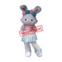 Cute Lightweight White Rabbit Mascot Costume With Dress