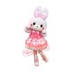 Lovely Lightweight Rabbit Mascot Costume With Pink Dress