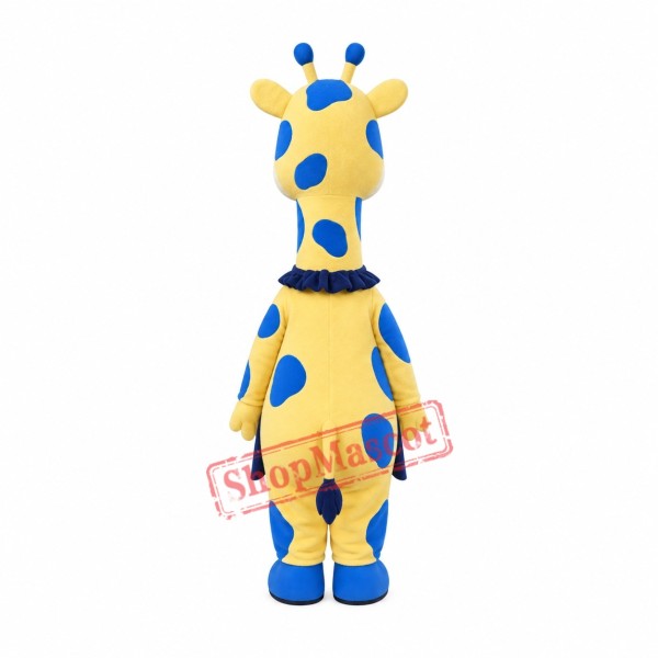 Yellow & Blue Giraffe Mascot Costume Yellow & Blue Giraffe Mascot Costume