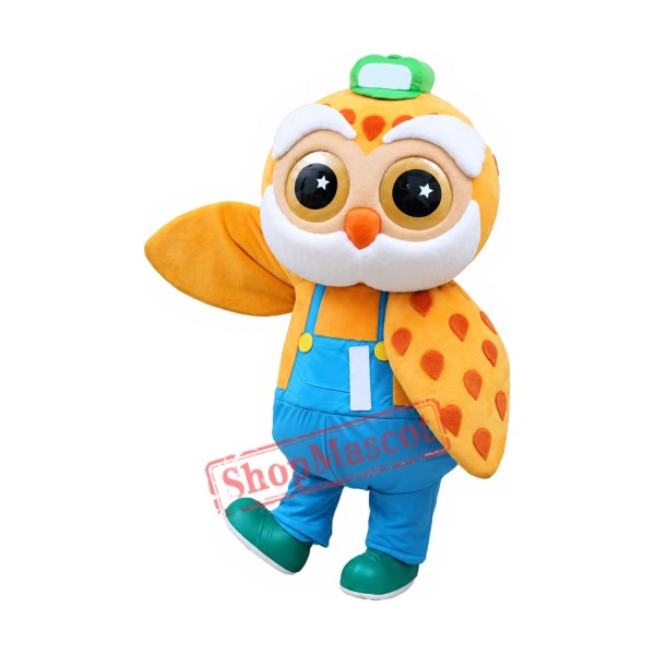 Yellow & Blue Owl Mascot Costume
