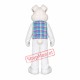 Friendly White Rabbit Bunny Mascot Costume Friendly White Rabbit Bunny Mascot Costume