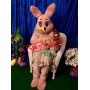 Pink Easter Rabbit Bunny Mascot Costume