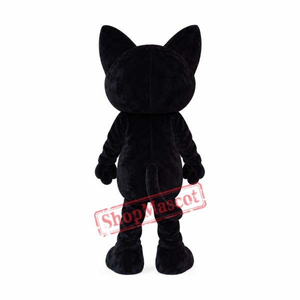 Happy Lightweight Black Cat Mascot Costume