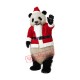 Christmas Panda Mascot Costume Christmas Panda Mascot Costume