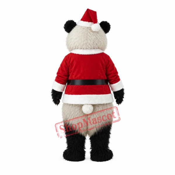 Christmas Panda Mascot Costume Christmas Panda Mascot Costume