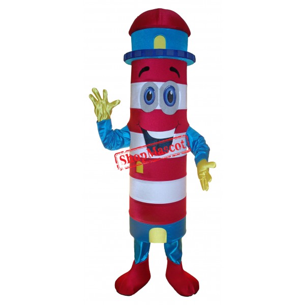Happy Lightweight Lighthouse Mascot Costume