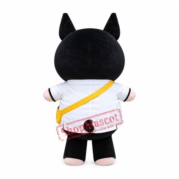 Superb Black Pig Mascot Costume Superb Black Pig Mascot Costume