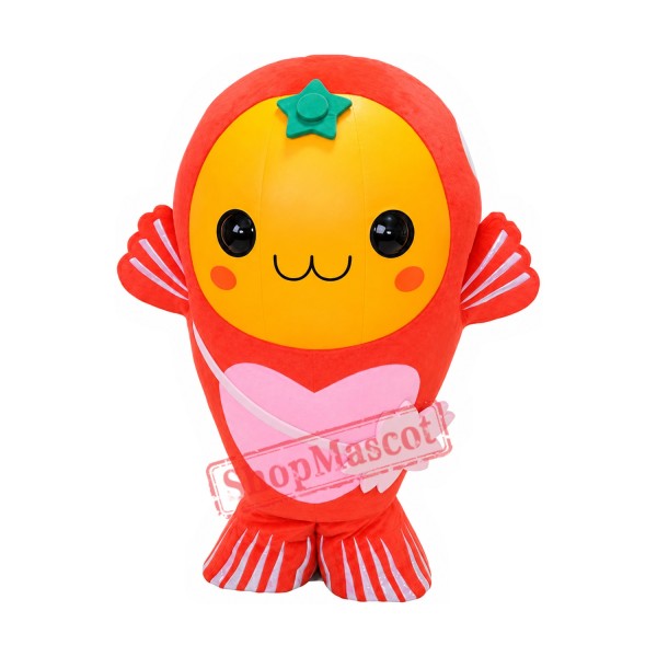 Little Red Fish Mascot Costume Little Red Fish Mascot Costume