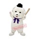 Little White Dog Mascot Costume Little White Dog Mascot Costume