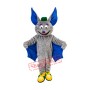 Happy Grey Bat Mascot Costume