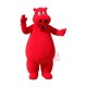 Lovely Red Hippo Mascot Costume Lovely Red Hippo Mascot Costume