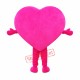 Happy Lightweight Pink Heart Mascot Costume