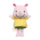 Lovely Pink Rhino Mascot Costume Lovely Pink Rhino Mascot Costume