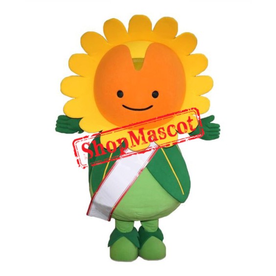 Happy Lightweight Sun Flower Mascot Costume