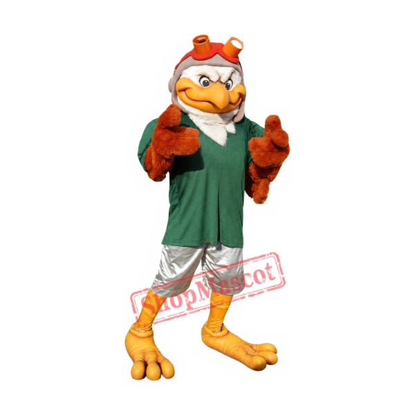 Aviator Eagle Mascot Costume
