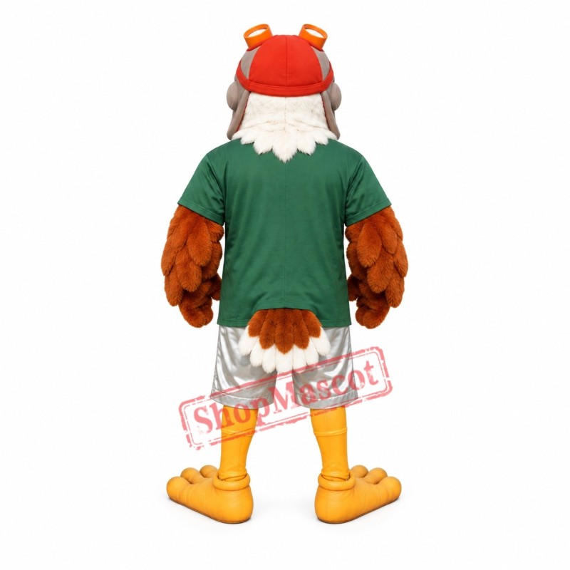 Aviator Eagle Mascot Costume Aviator Eagle Mascot Costume