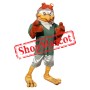 Aviator Eagle Mascot Costume