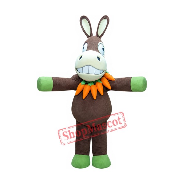 Superb Funny Donkey Mascot Costume