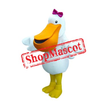 Lovely Female Pelican Mascot Costume