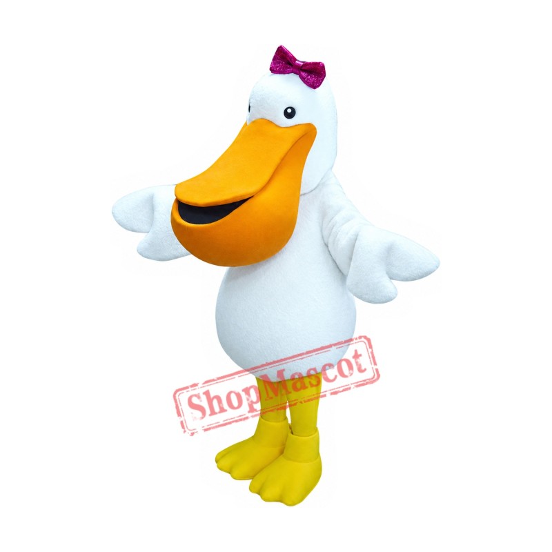 Lovely Female Pelican Mascot Costume Lovely Female Pelican Mascot Costume