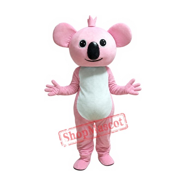 Pink Koala Mascot Costume Pink Koala Mascot Costume