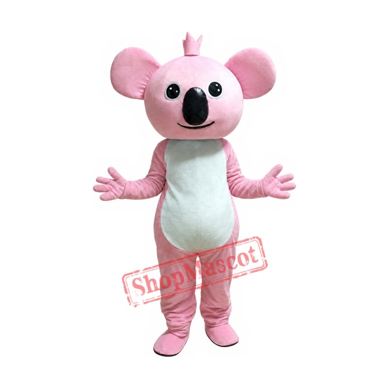 Pink Koala Mascot Costume Pink Koala Mascot Costume