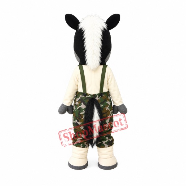 Lovely Black Horse Mascot Costume Lovely Black Horse Mascot Costume