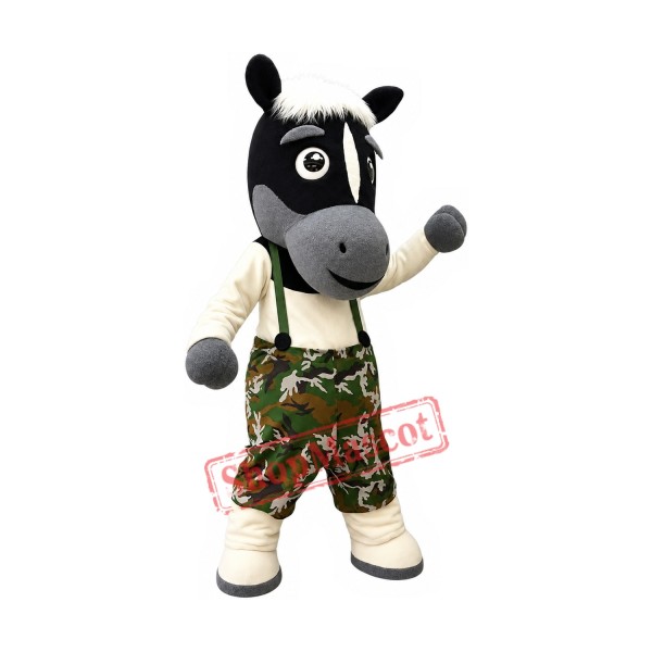 Lovely Black Horse Mascot Costume Lovely Black Horse Mascot Costume