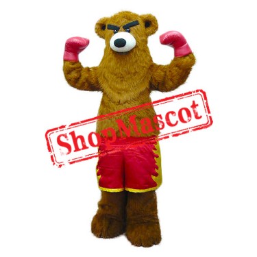 Boxing Bear Mascot Costume