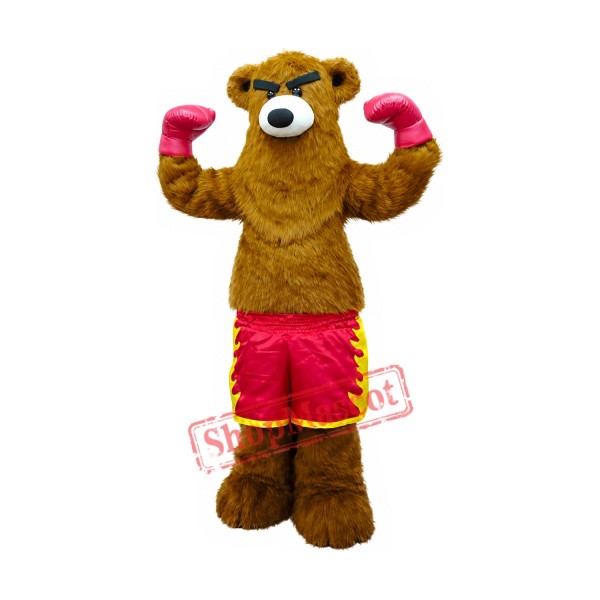 Boxing Bear Mascot Costume