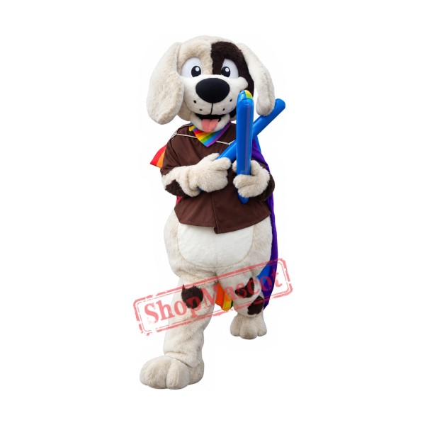Lovely Black & White Ligtweight Dog Mascot Costume Lovely Black & White Ligtweight Dog Mascot Costume