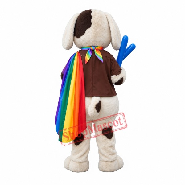 Lovely Black & White Ligtweight Dog Mascot Costume Lovely Black & White Ligtweight Dog Mascot Costume