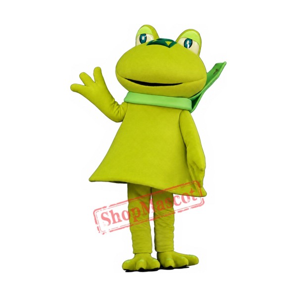 Superb Lightweight Green Frog Mascot Costume