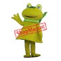 Superb Lightweight Green Frog Mascot Costume