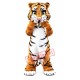 Friendly Realistic Tiger Mascot Costume Friendly Realistic Tiger Mascot Costume